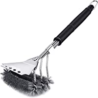 IREGRO Espátula de Alambre de Acero Inoxidable- Cepillo de Camping- Ideal para carbón Vegetal- Gas- Barbacoa eléctrica…